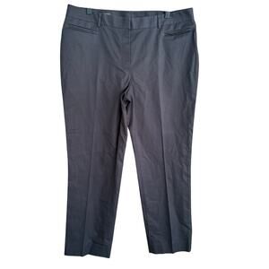 Brooks Brothers Natalie Chino Pants 14 Navy Blue Crop Ankle Trousers Career prep